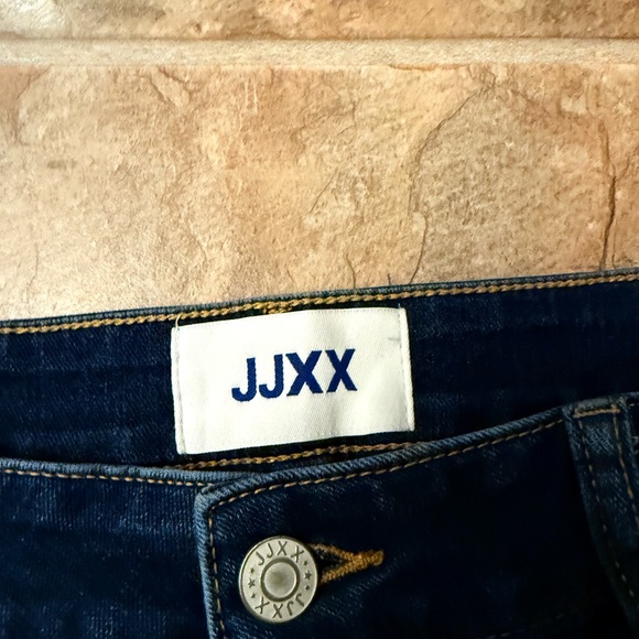 JJXX Slim Straight Mid Waist Jeans Women’s Size W29 L32 Dark Wash Denim - Picture 3 of 6